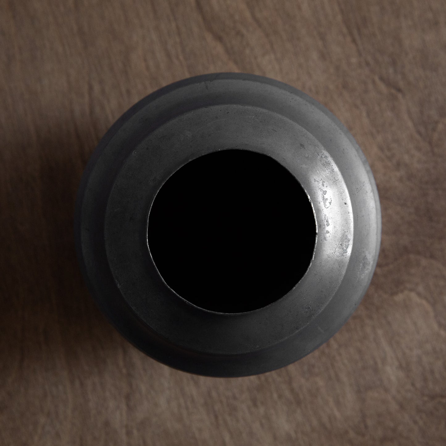 Pewter Vase, K.L Standard Pewter Co., Malaysia. Late c20th.