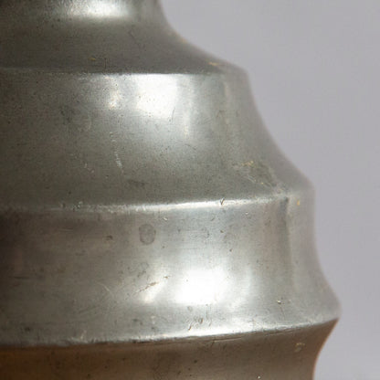 Pewter Vase, K.L Standard Pewter Co., Malaysia. Late c20th.
