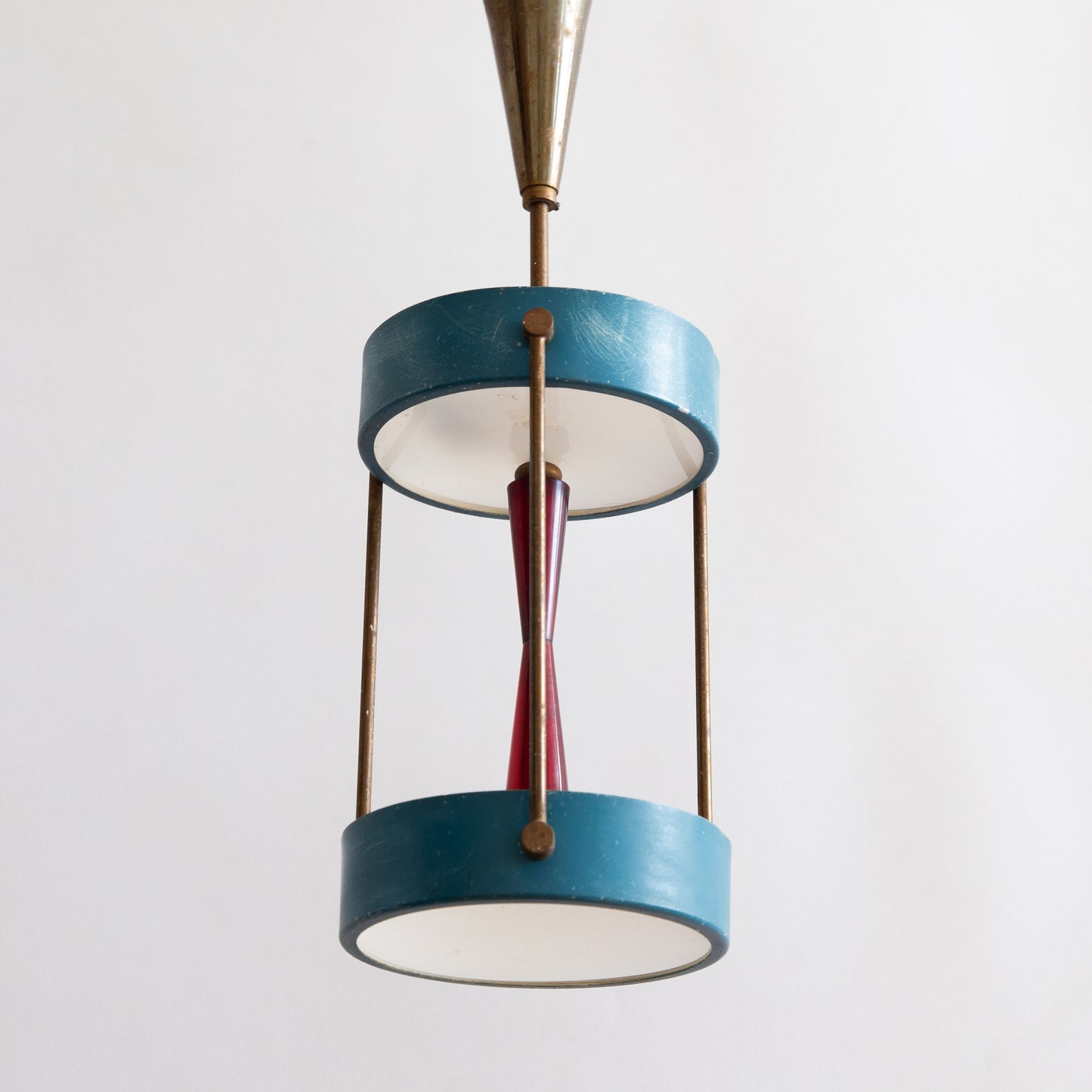 Small Atomic Era Ceiling Lamp, England. 1960s.