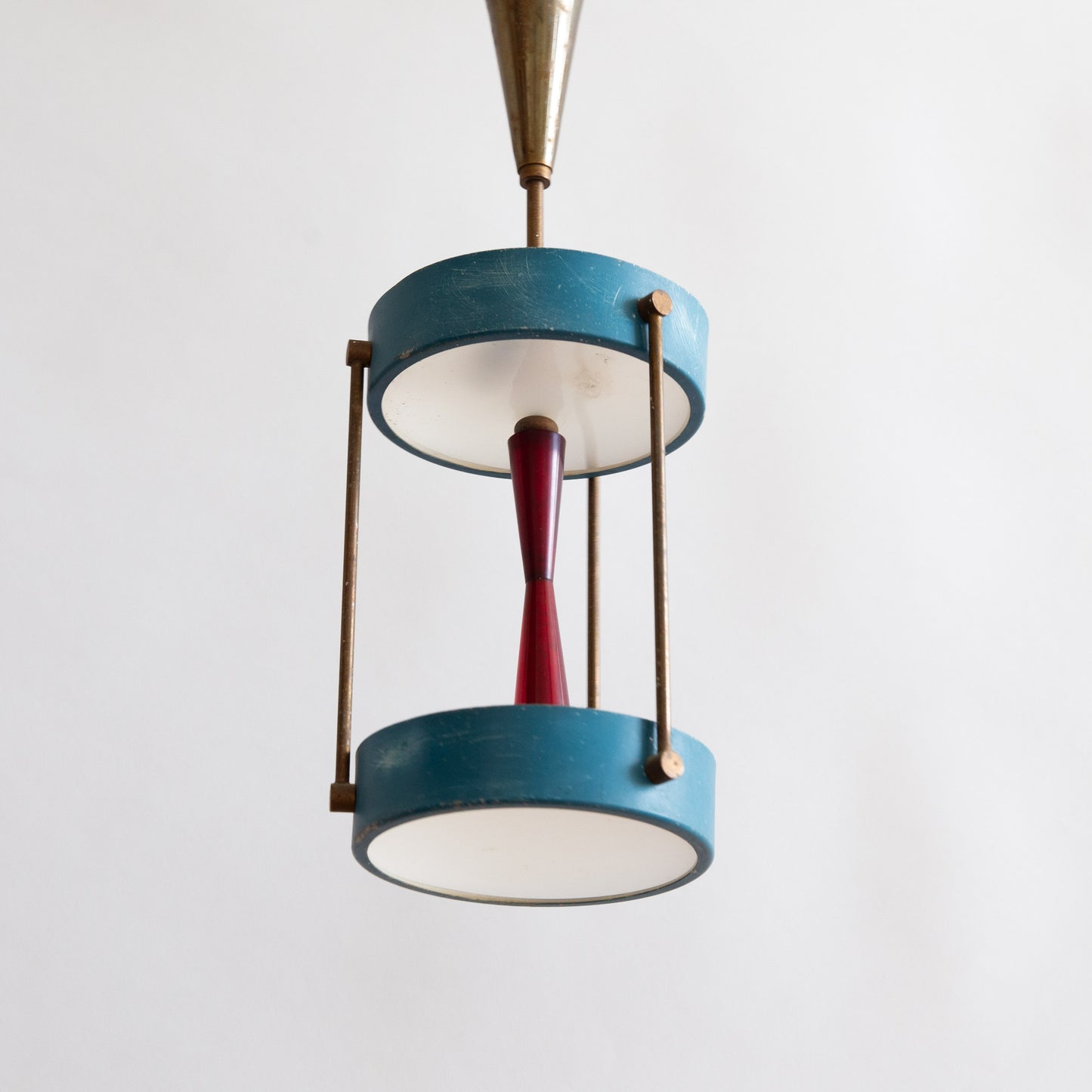 Small Atomic Era Ceiling Lamp, England. 1960s.