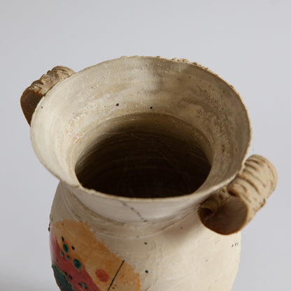 Stoneware Handled Vase, John Kershaw, England. 2000s.