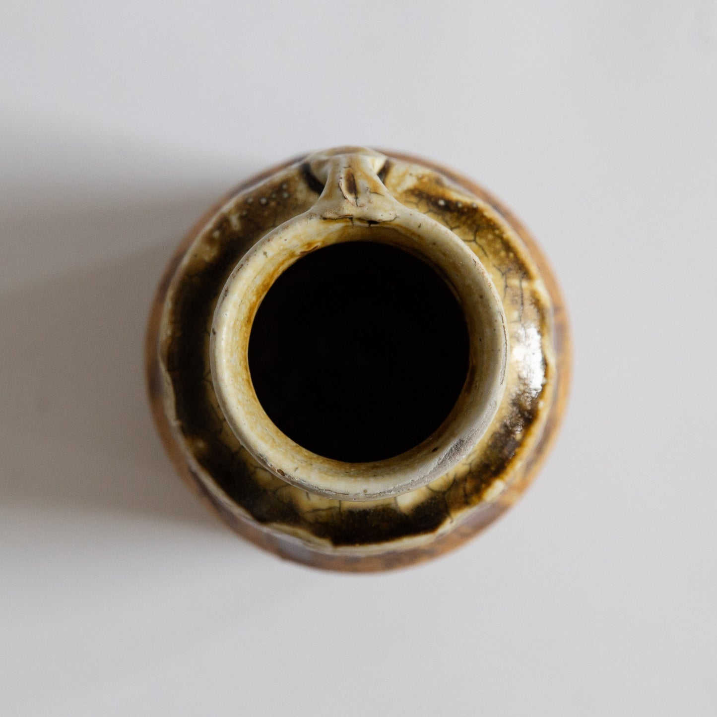 Stoneware Handled Vase, Mike Dodd, England. Circa 2010.