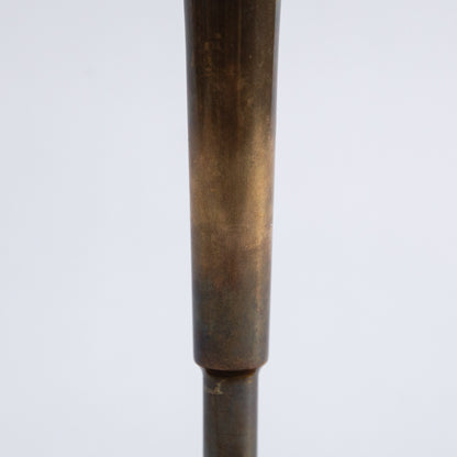 Brass and Teak Table Lamp, Italy. 1950s.