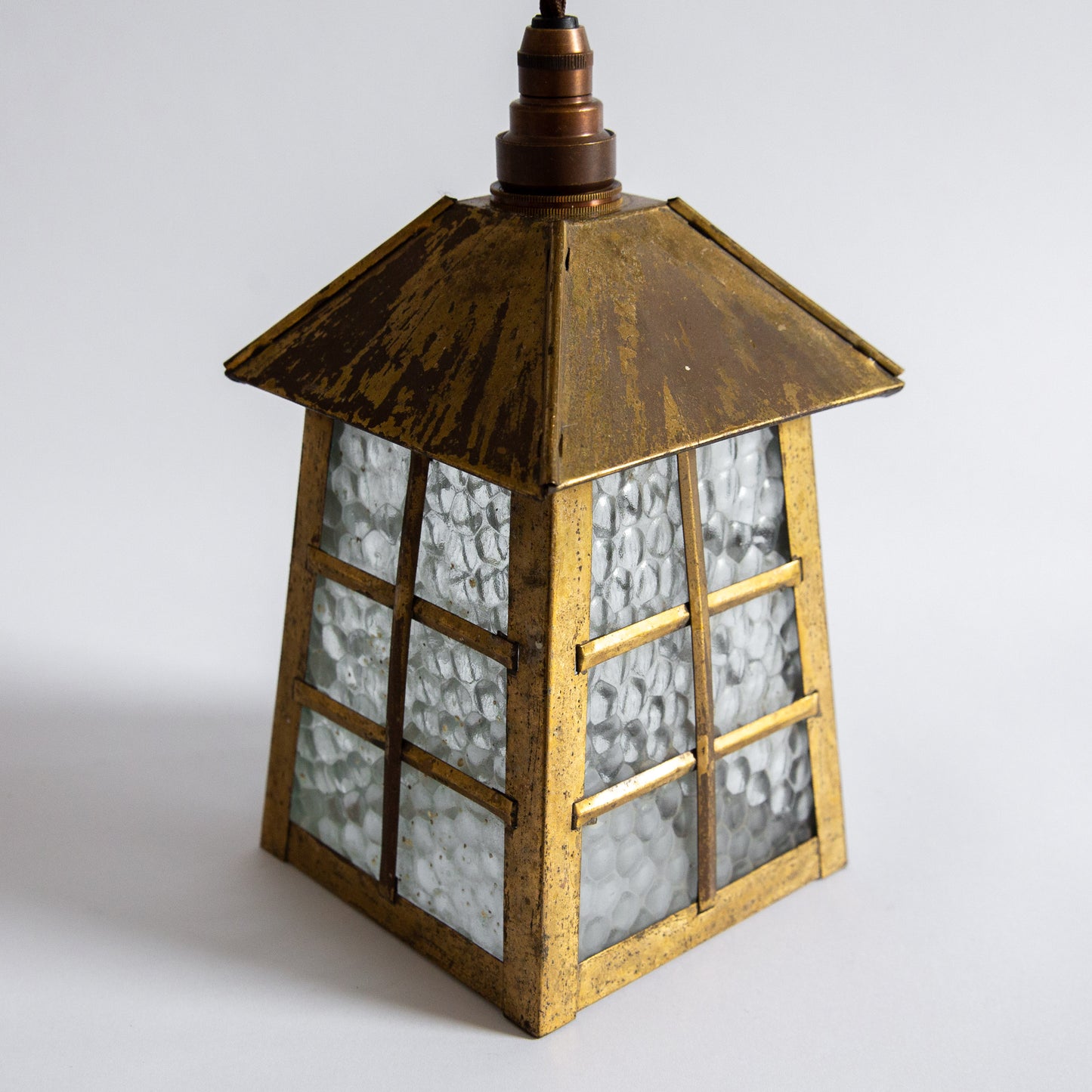 Small Arts & Crafts Hanging Lantern, England. Early 20th century.