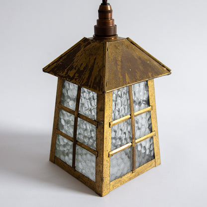 Small Arts & Crafts Hanging Lantern, England. Early 20th century.