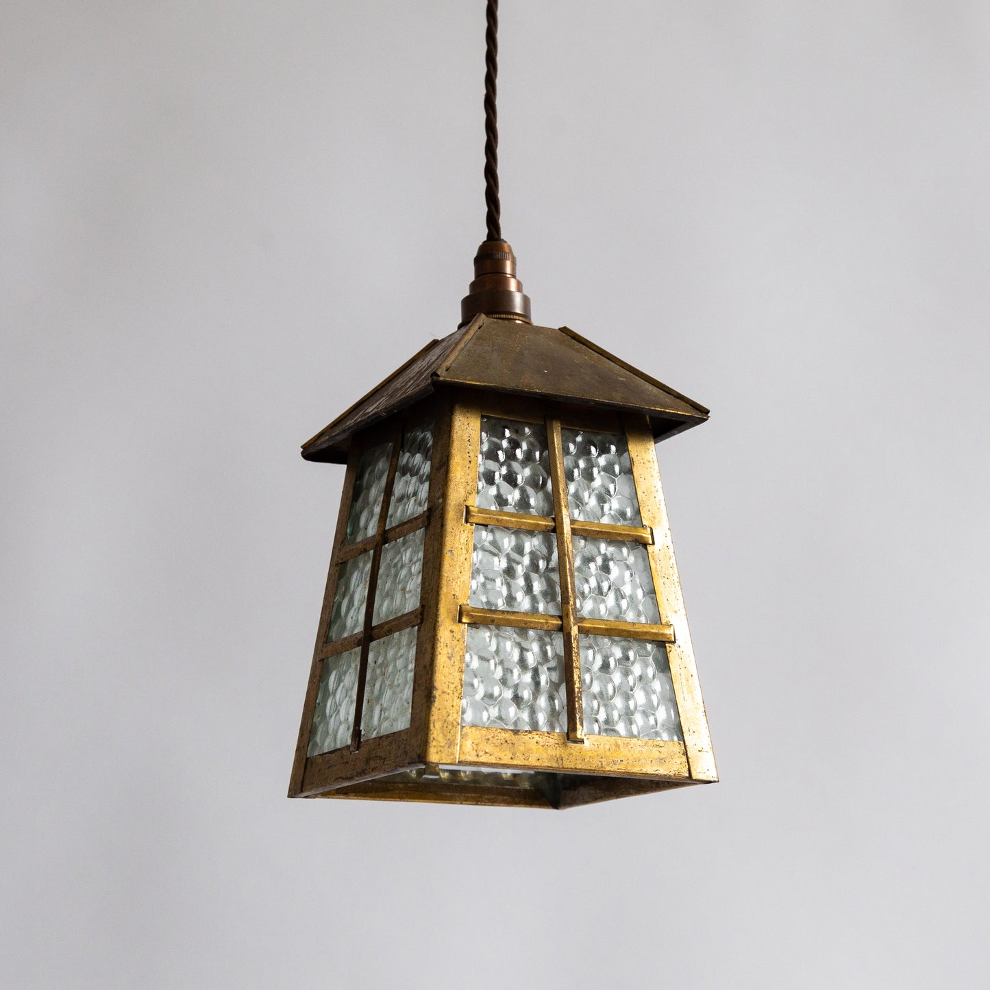 Small Arts & Crafts Hanging Lantern, England. Early 20th century.
