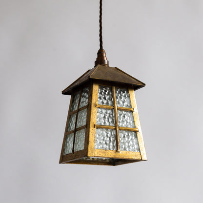 Small Arts & Crafts Hanging Lantern, England. Early 20th century.