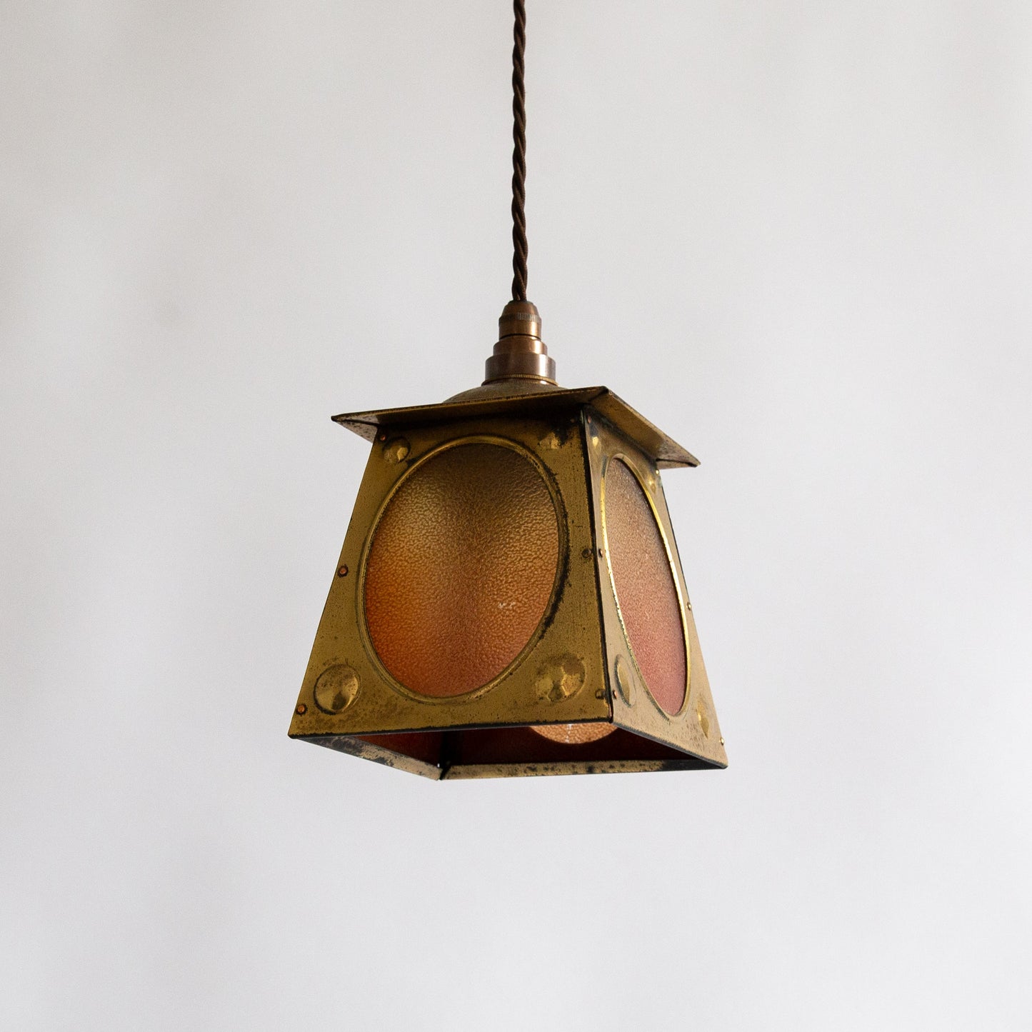 Small Arts & Crafts Hanging Lantern, England. Early 20th century.