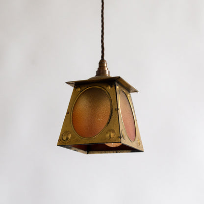 Small Arts & Crafts Hanging Lantern, England. Early 20th century.