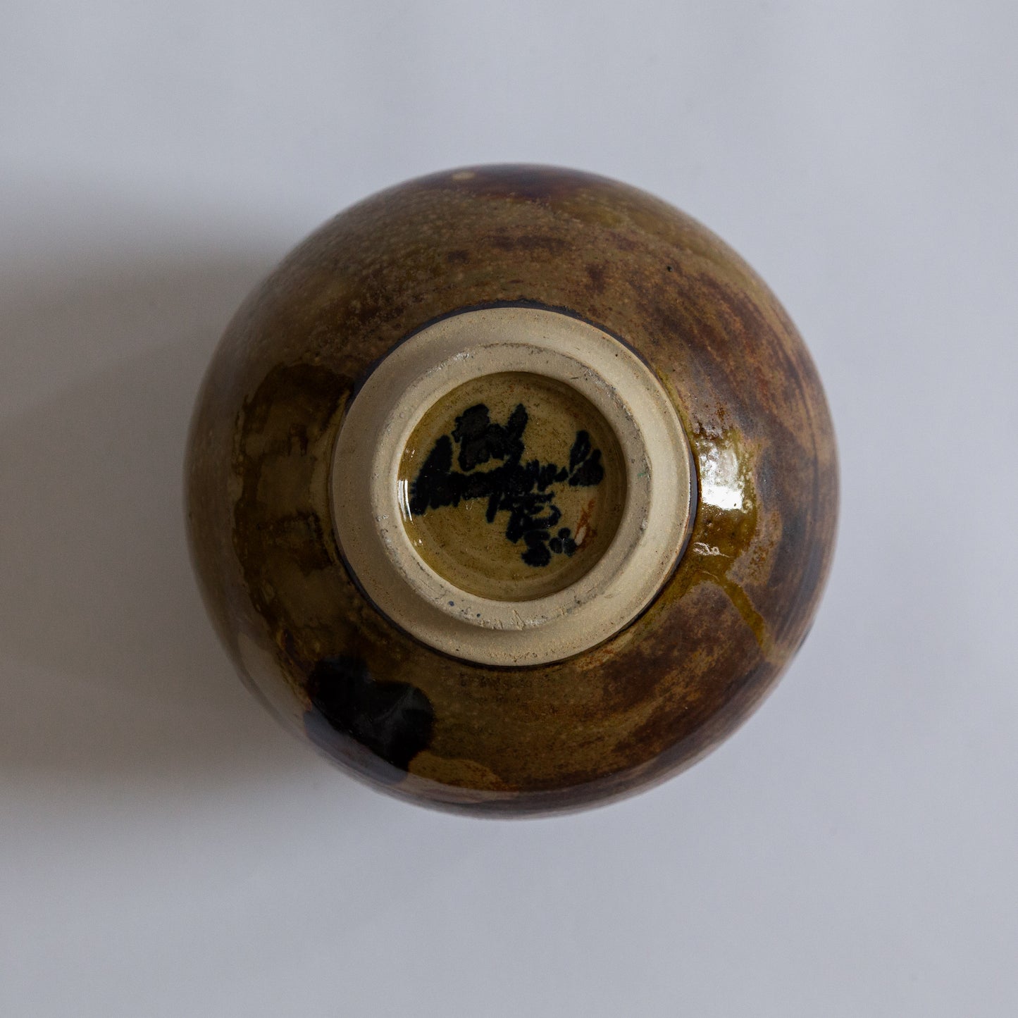 Unique Stoneware Vase, Carl Cunningham-Cole, Sweden. 1980s.