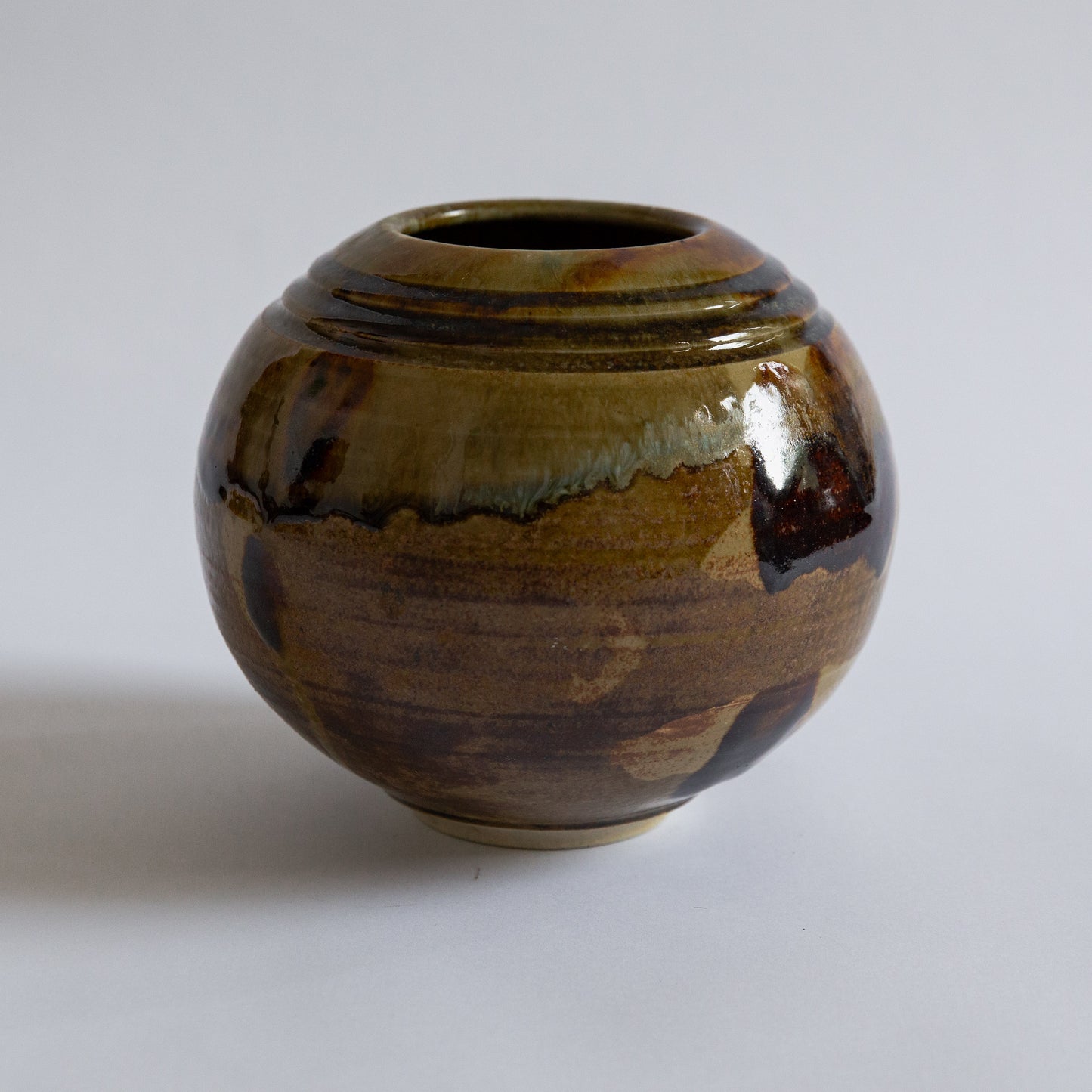 Unique Stoneware Vase, Carl Cunningham-Cole, Sweden. 1980s.