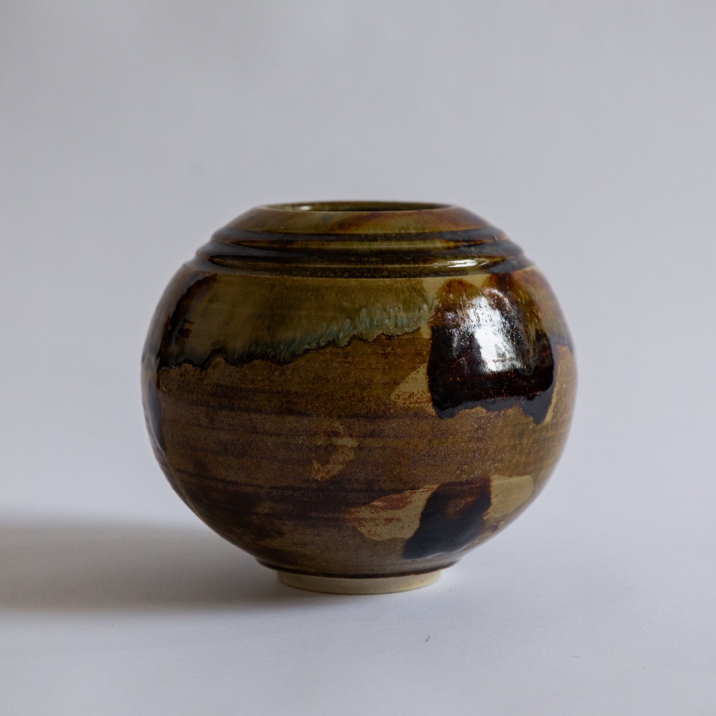 Unique Stoneware Vase, Carl Cunningham-Cole, Sweden. 1980s.