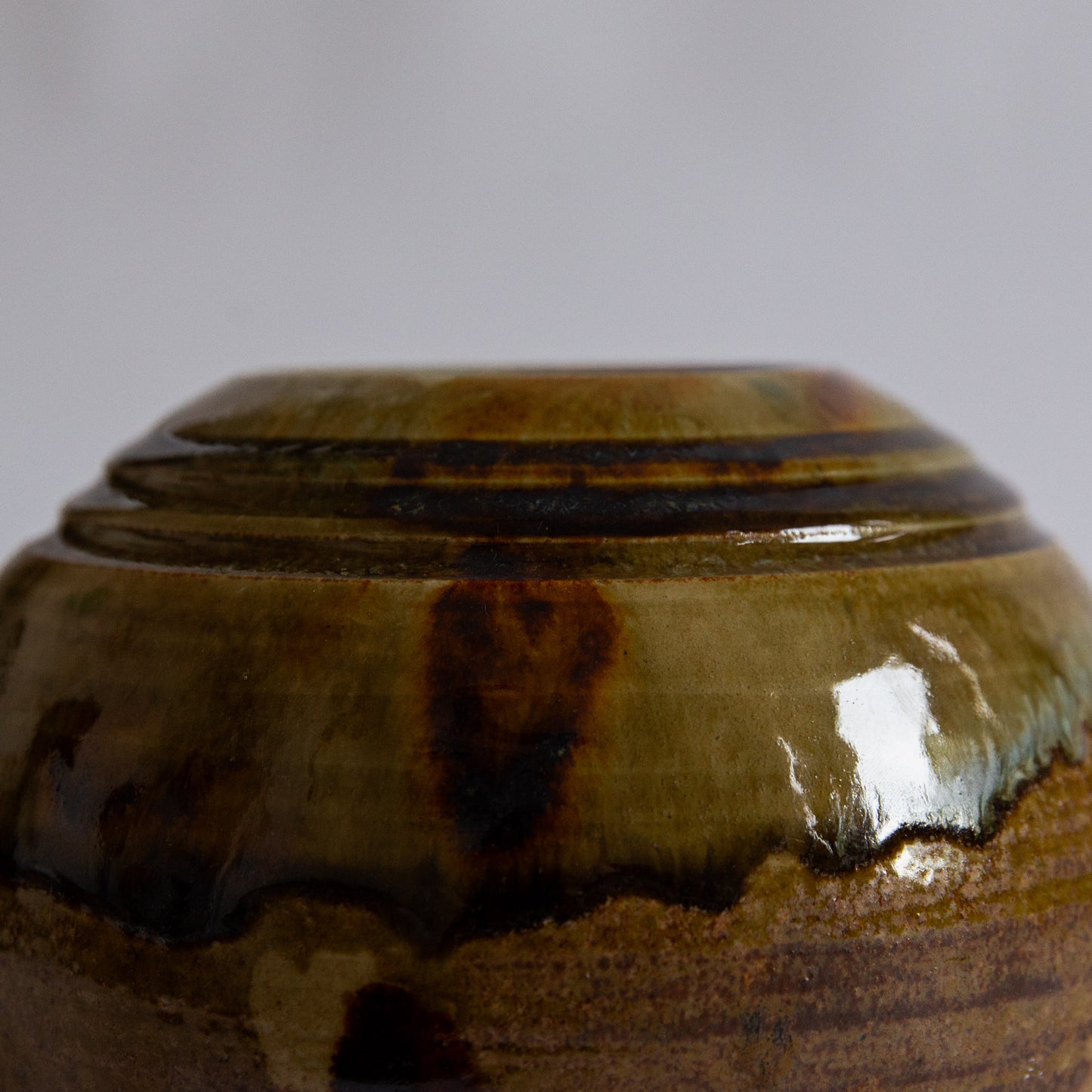 Unique Stoneware Vase, Carl Cunningham-Cole, Sweden. 1980s.
