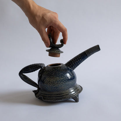 Very Rare Stoneware Teapot, Mark Smith, England. Late 1990s.