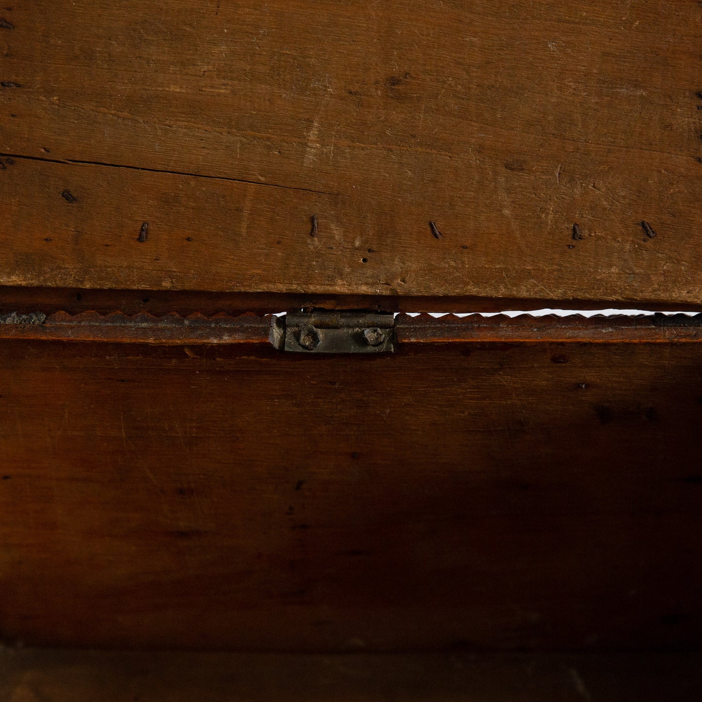 Unique Tramp Art Sewing Box, Netherlands. Late 19th century.