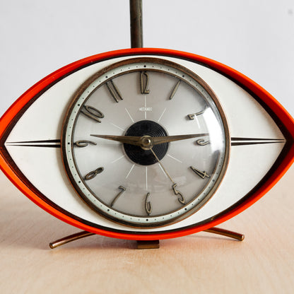 Very Rare Pair of 'Eye' Clock Table Lamps, Metamec, England. 1970s.