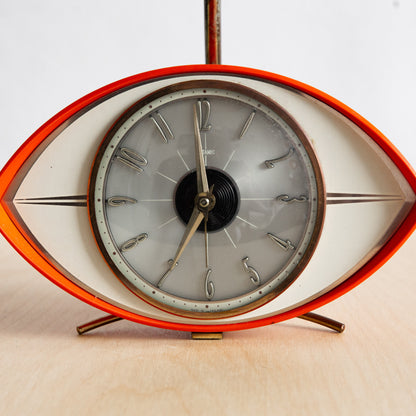 Very Rare Pair of 'Eye' Clock Table Lamps, Metamec, England. 1970s.