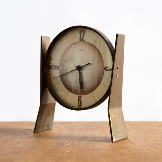 Rare Kienzle Mechanical Table Clock, West Germany. 1960s.