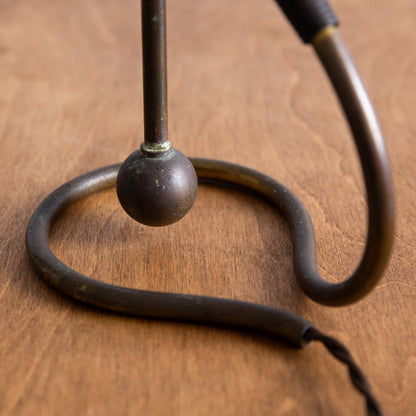 Early Model 306 Table/Wall Lamp, Kaare Klint, Le Klint, Denmark. 1940s.