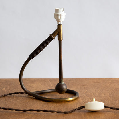 Early Model 306 Table/Wall Lamp, Kaare Klint, Le Klint, Denmark. 1940s.