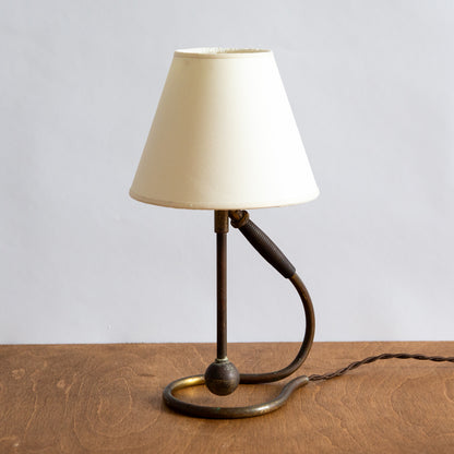 Early Model 306 Table/Wall Lamp, Kaare Klint, Le Klint, Denmark. 1940s.