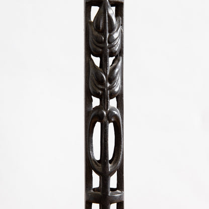 Rare Cast Iron Candlestick, Charles Rennie Mackintosh, Scotland. Circa 1910.