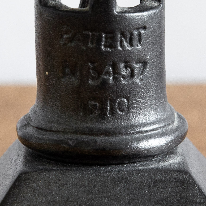 Rare Cast Iron Candlestick, Charles Rennie Mackintosh, Scotland. Circa 1910.