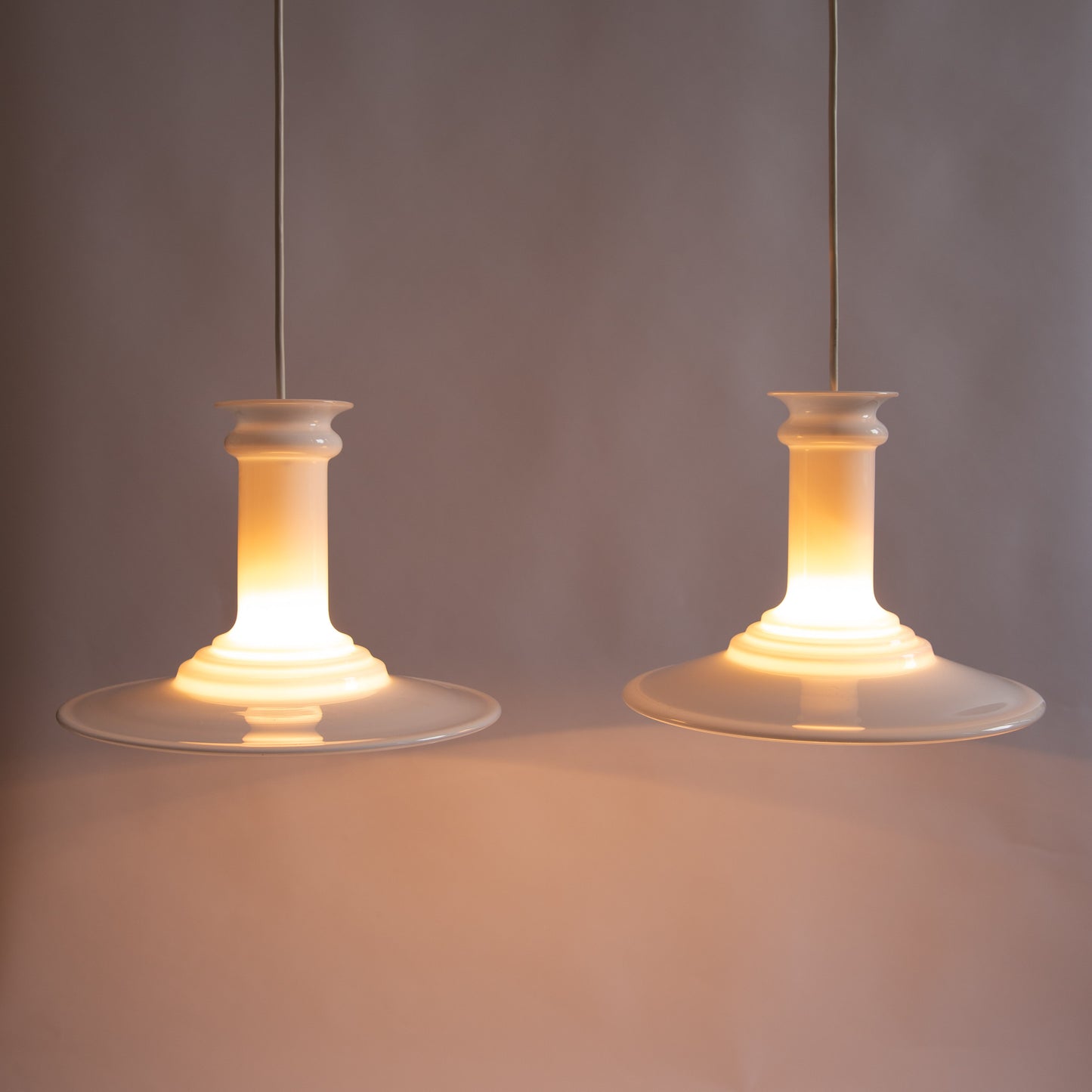 Rare Pair of 'Mythos' Pendants, Sidse Werner, Royal Copenhagen. 1980.