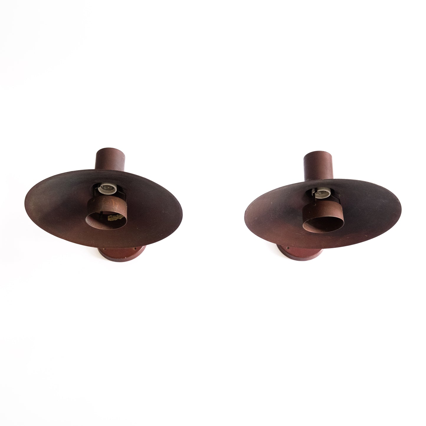 Pair of Large Copper 'Minneapolis' Wall Lamps, Friis & Moltke, Denmark. 1980s.