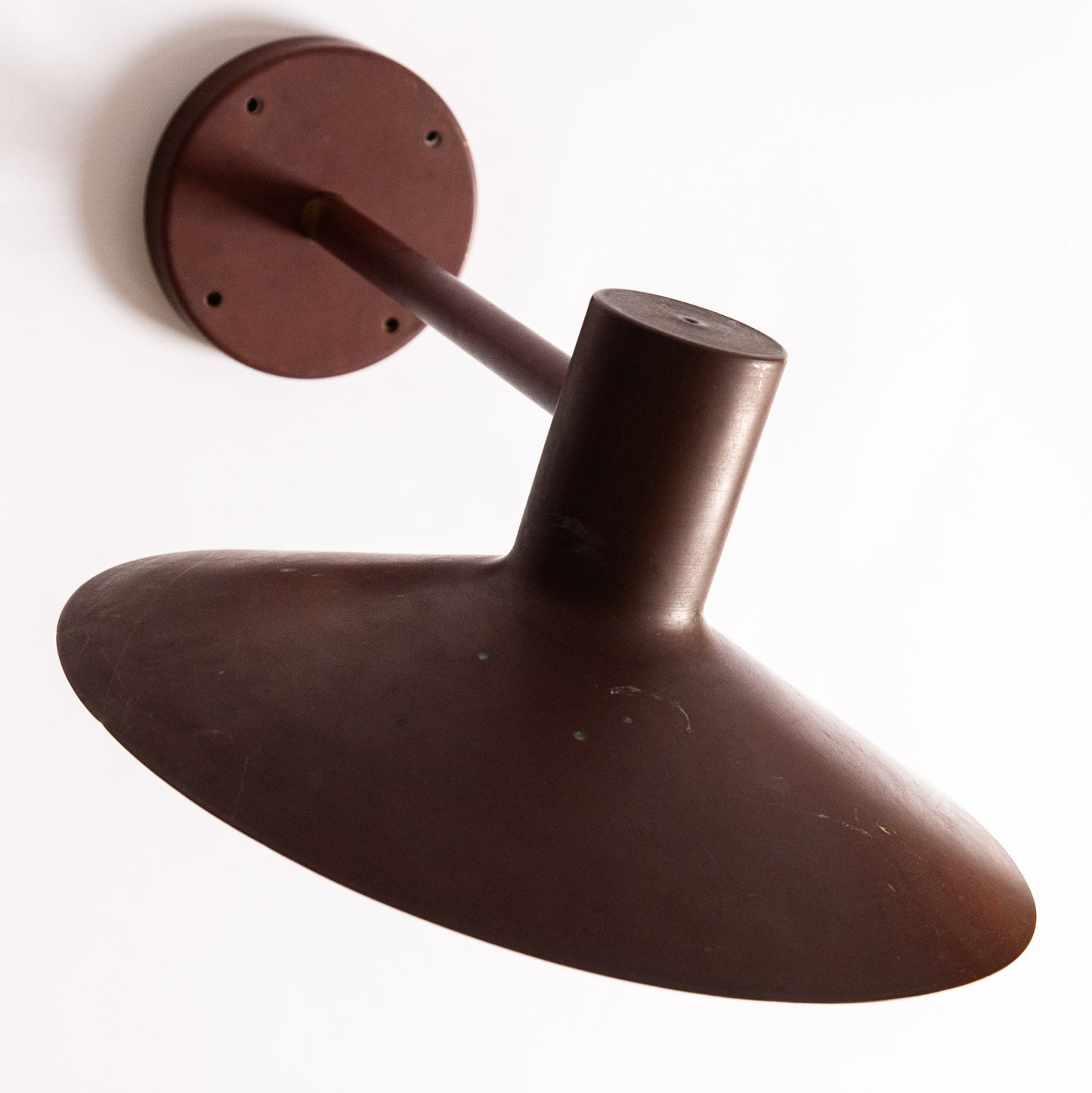 Pair of Large Copper 'Minneapolis' Wall Lamps, Friis & Moltke, Denmark. 1980s.