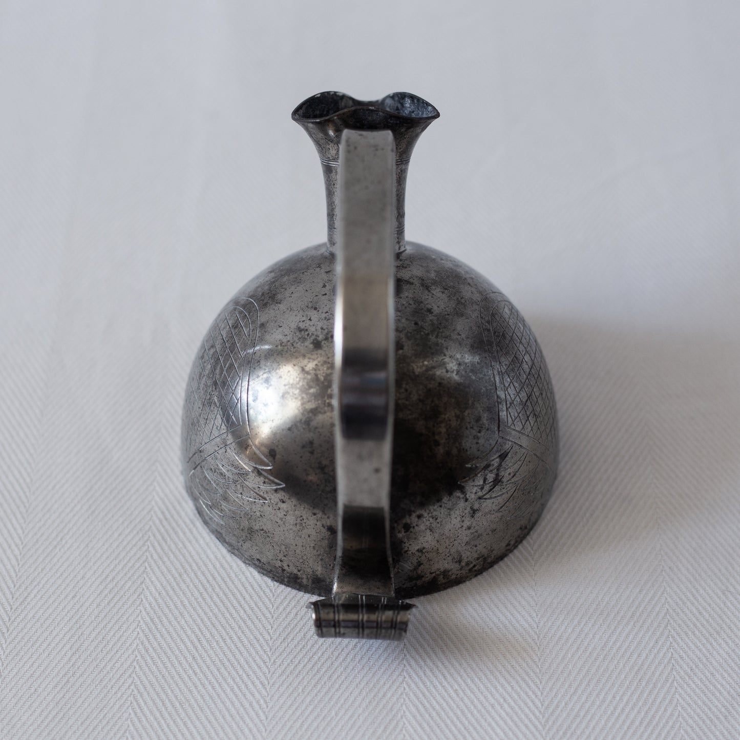 Modernist Pewter Wine Jug, Oscar Antonsson, Athena Ystad, Sweden. 1938.